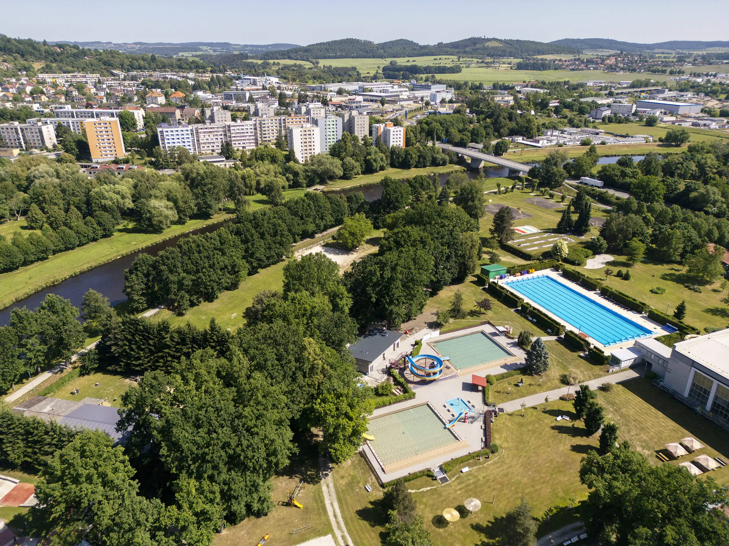 Otava.fun - společný projekt měst Sušice, Horažďovice, Strakonice a Písek. STARZ plavecký areál